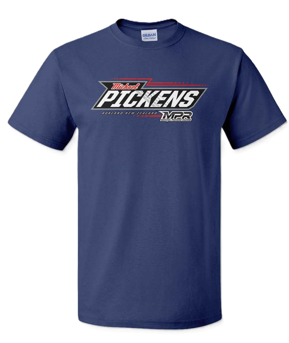 Michael Pickens 2024 Signature Sprint Car Tshirt Dark Blue