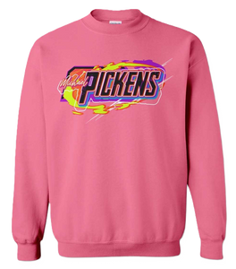 Michael Pickens 2024-25 "Neon Win" Sweatshirt - Pink