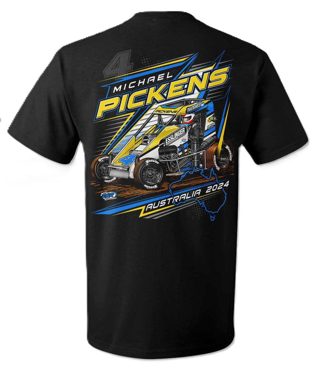 Michael Pickens 2024 Australian Tour T-shirt - Black