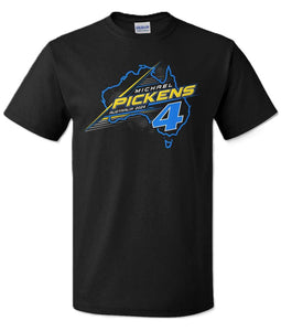 Michael Pickens 2024 Australian Tour T-shirt - Black