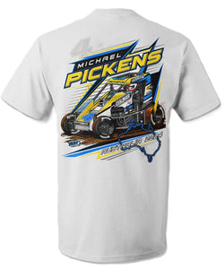 Michael Pickens 2024 Australian Tour T-shirt - White