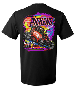 Michael Pickens 2024/25 "Neon Win" T-shirt - Black