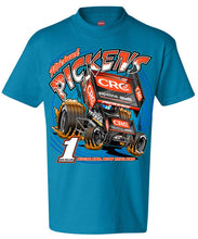 Load image into Gallery viewer, Michael Pickens Kids Shirt &quot;Pickens Pit Crew&quot; - Teal Blue
