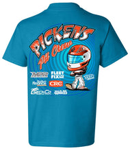 Load image into Gallery viewer, Michael Pickens Kids Shirt &quot;Pickens Pit Crew&quot; - Teal Blue
