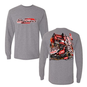 Michael Pickens '200 Wins and Counting' long Sleeve Shirt - Graphite Heather